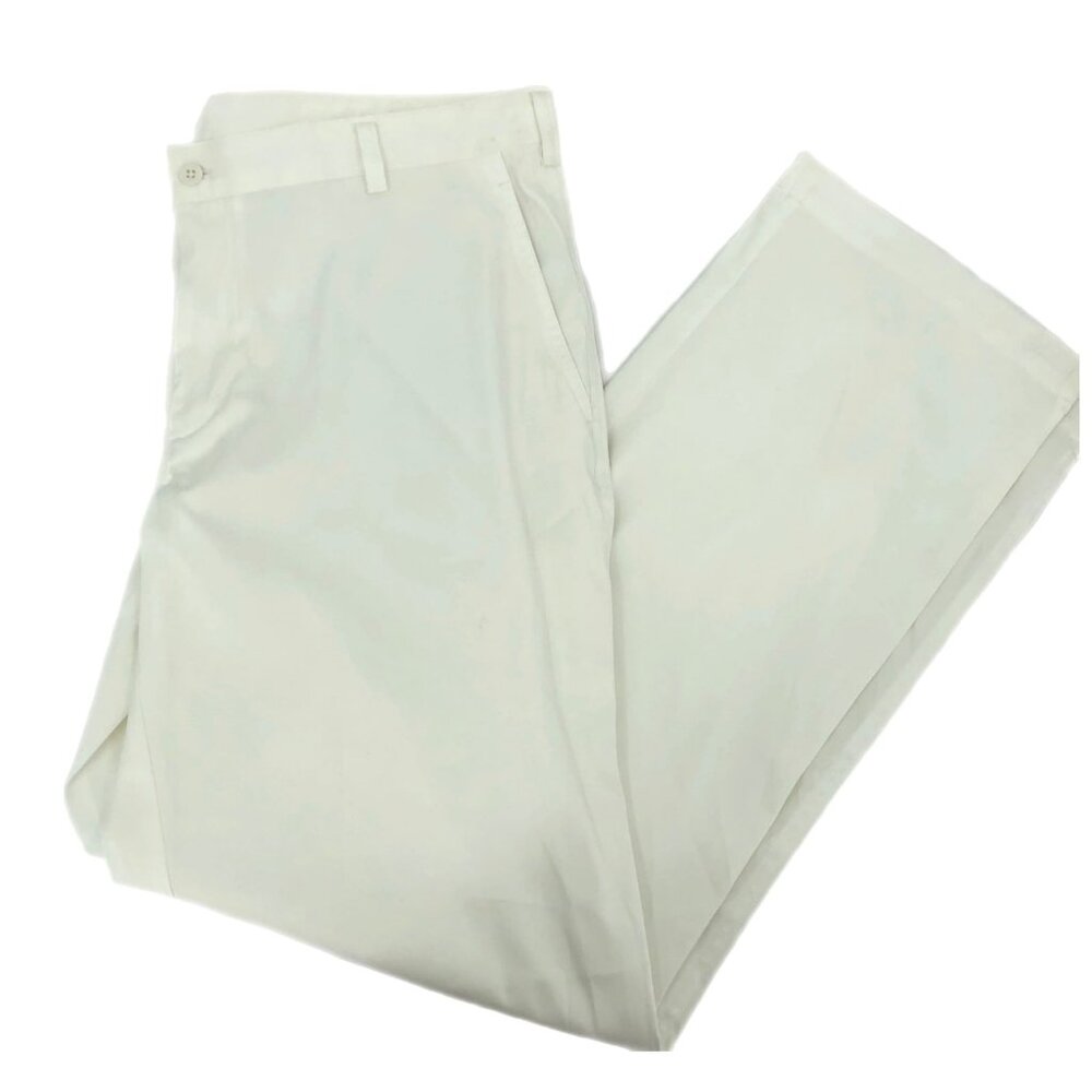 Nike White Dri-Fit Golf Pants | High Rise, Size 38
